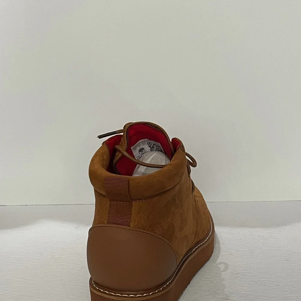 Tayno shoes casual Oxford camel premium fiber thick sole